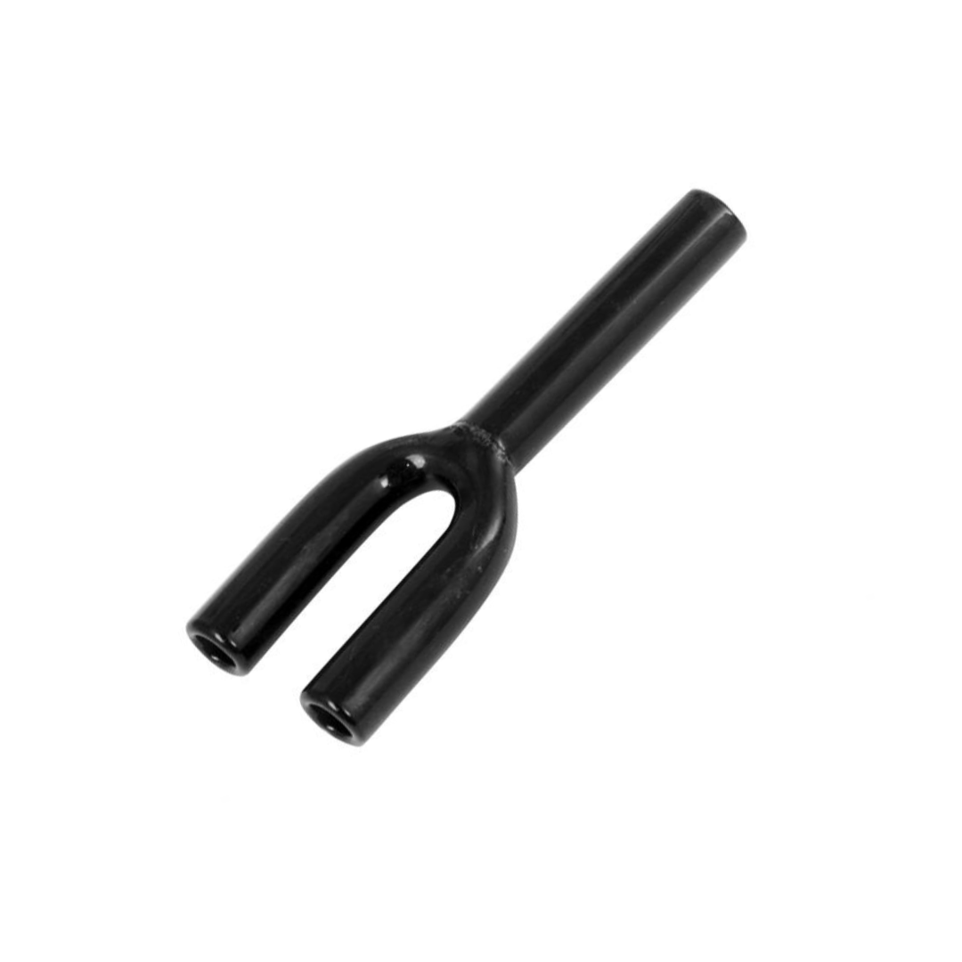 Ziehröhrchen, Doppelsnorter, Glas, Schwarz